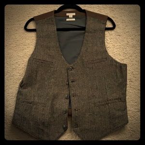 Brown Slim Fit Vest